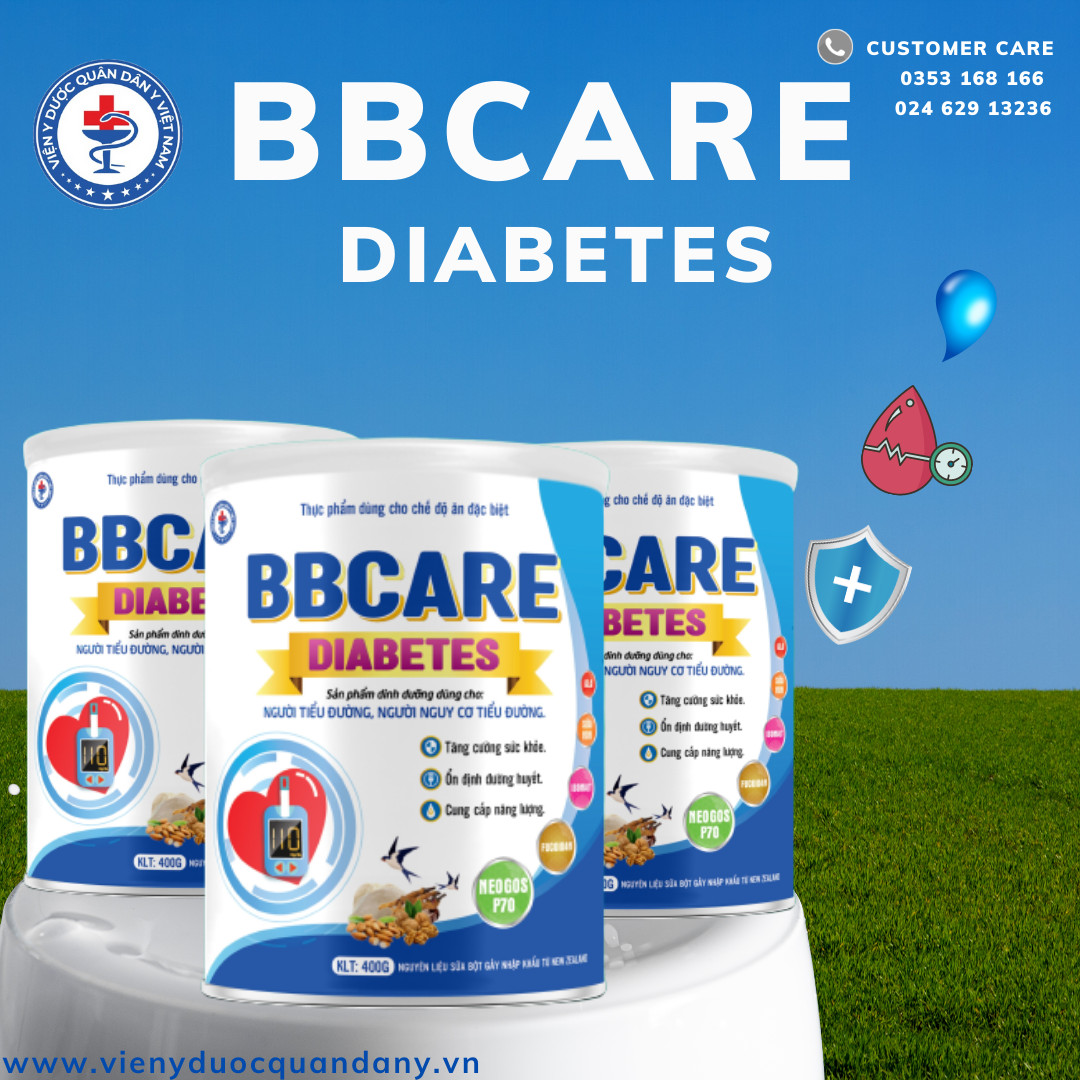 BBCare Diabetes sản phẩm dinh dưỡng cho người tiểu đường