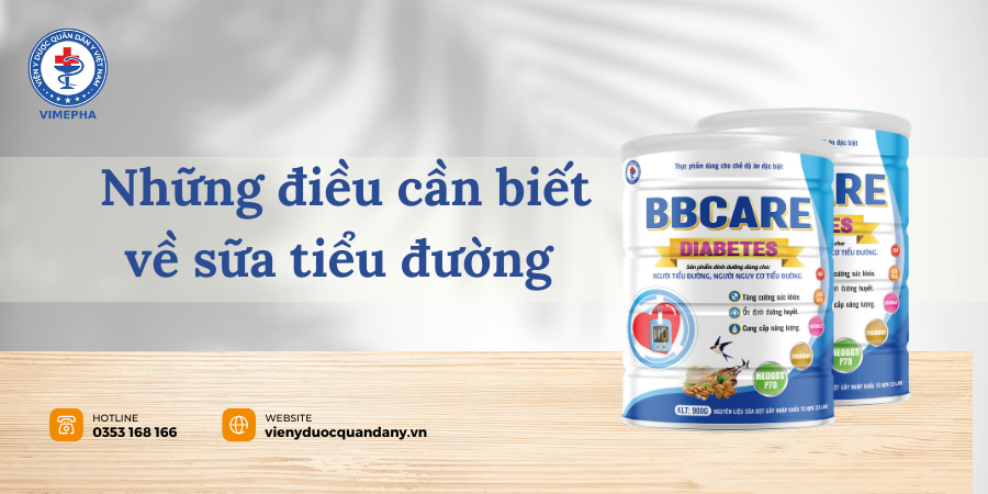 Điều cần biết về sữa tiểu đường