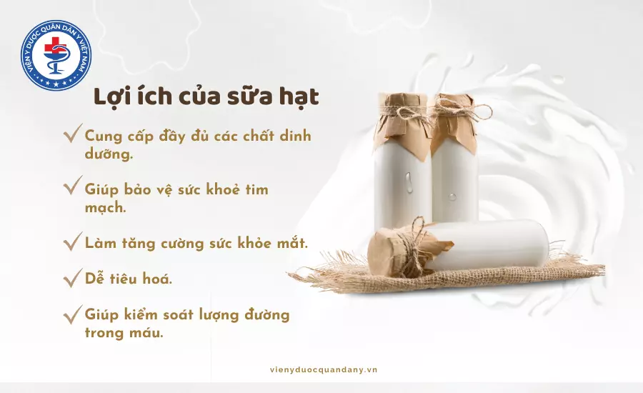Lợi ích của sữa hạt